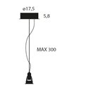 Lumina Galileo Upgrade (without glass shade) Suspension lamp