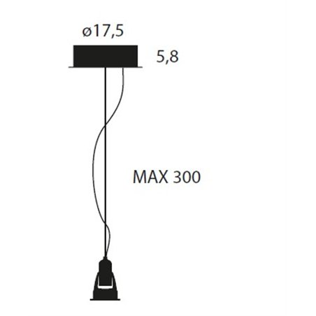Lumina Galileo Upgrade (without glass shade) Suspension lamp
