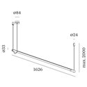 Wever & Ducré Darf 4.1 Suspension lamp