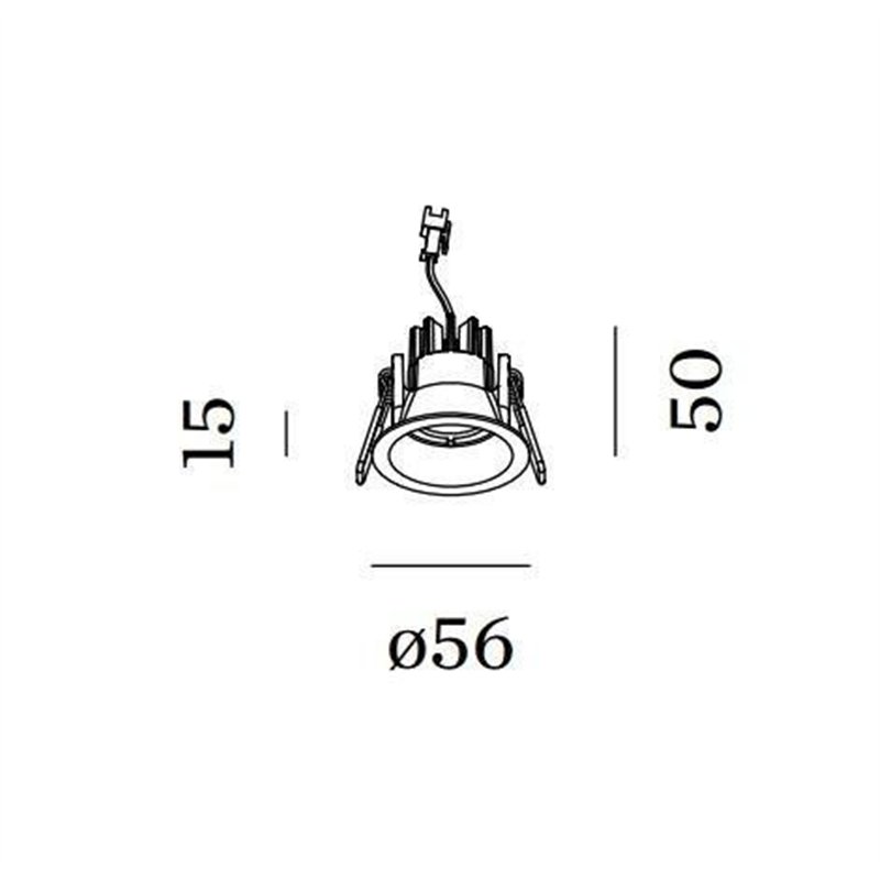 Wever & Ducré Deep Bijou 1.0 Drahtfedern Einbaustrahler