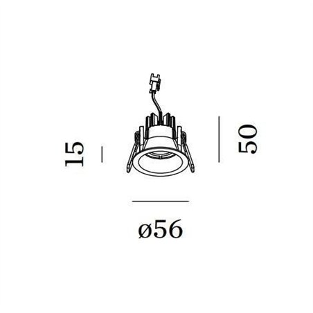 Wever & Ducré Deep Bijou 1.0 wire springs Recessed spot