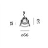 Wever & Ducré Deep Bijou 1.0 Drahtfedern Einbaustrahler