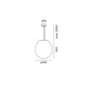 Wever & Ducré Dro Suspended 3.0 Suspension lamp