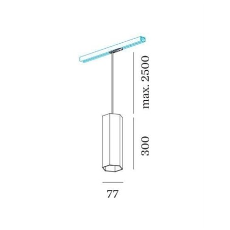 Wever & Ducré Hexo On Track 3-phase 3.0 PAR16 Track lighting fixture