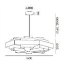 Wever & Ducré J.J.W. 04 Suspension lamp