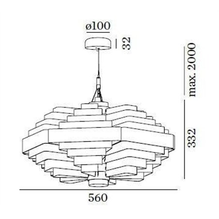 Wever & Ducré J.J.W. 042 Suspension lamp