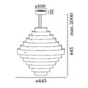 Wever & Ducré J.J.W. 05 Suspension lamp