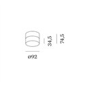 Wever & Ducré Mirbi IP44 Surface 1.0 Ceiling lamp