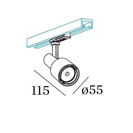 Wever & Ducré Sara On Track 1.0 PAR16 Track lighting fixture