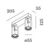 Wever & Ducré Sqube On Base 2.0 PAR16 Deckenlampe