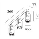 Wever & Ducré Sqube On Base 3.0 PAR16 Ceiling lamp