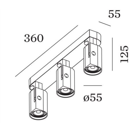 Wever & Ducré Sqube On Base 3.0 PAR16 Ceiling lamp