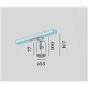 Wever & Ducré Sqube On Track 1.0 LED 1-phase Track lighting fixture