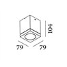 Wever & Ducré Tube Carré 1.0 PAR16 Deckenlampe
