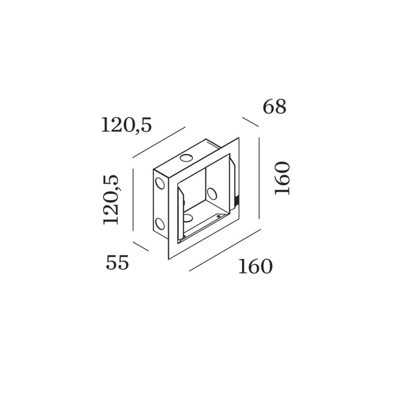 Wever & Ducré Oris / Reto 1.3 Recessed Housing Incl. Plasterkit