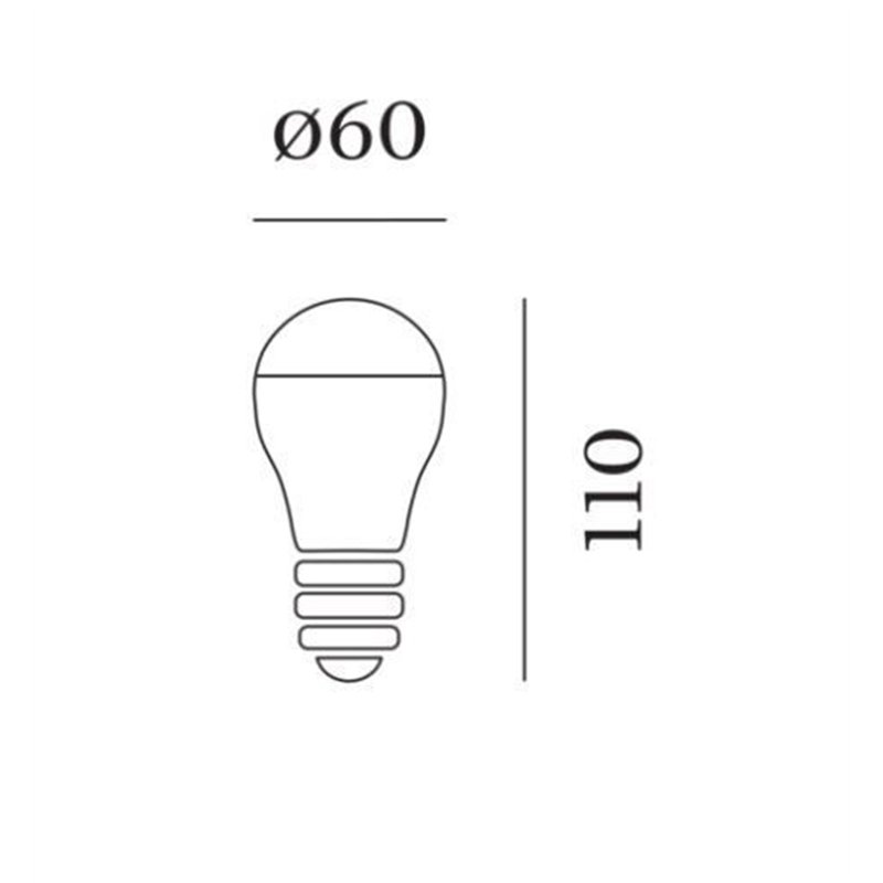 Wever & Ducré A60 LED Lamp 2700K | E27 409lm