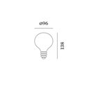 Wever & Ducré G95 LED Lamp 2200K | E27 380lm