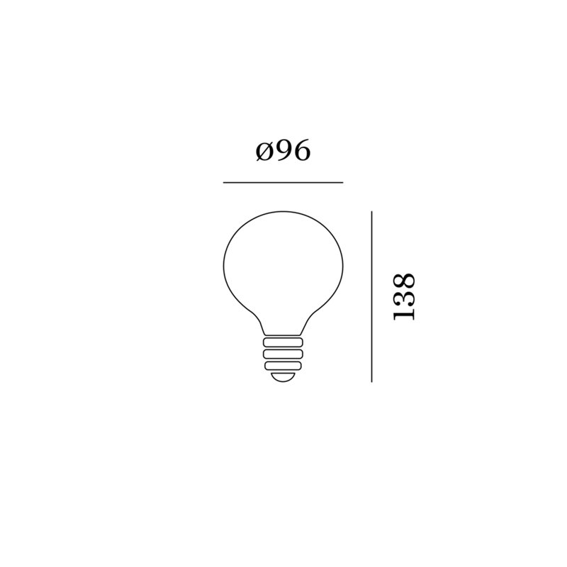 Wever & Ducré G95 LED Lamp 2200K | E27 380lm