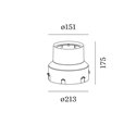 Wever & Ducré Map / Chart 1.6 Recessed Ground Housing