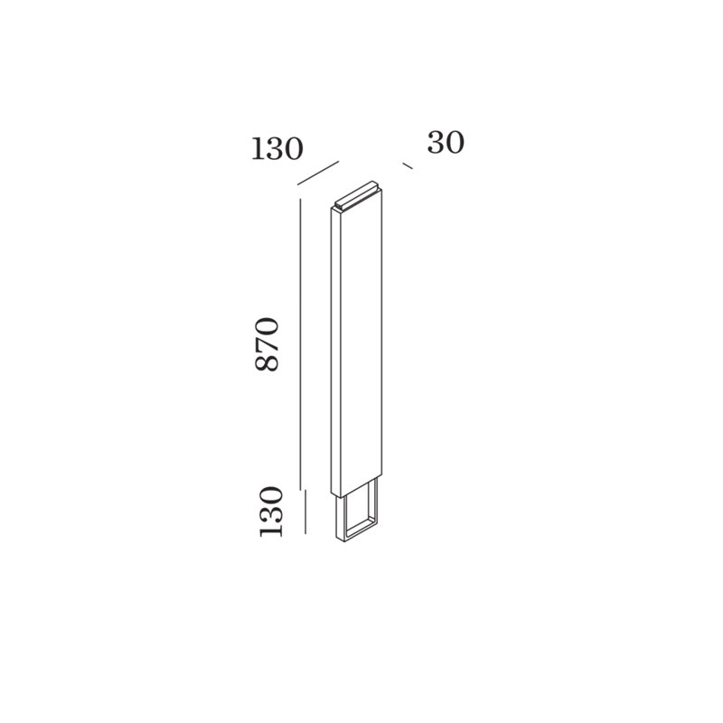 Wever & Ducré Pole 870 With Concrete Ground Fixation