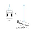 Wever & Ducré Track Profile 3M Strex System | Suspended Indirect Light