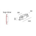 Wever & Ducré Middle Feed 1-Phase Track | Straight