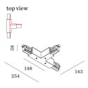 Wever & Ducré T-Connector 3.0 3-Phase Track