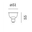Wever & Ducré PAR16 LED Lamp 3000K | >80 CRI | GU10