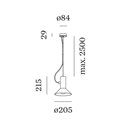 Wever & Ducré Roomor Cable 1.1 E27 Suspension lamp