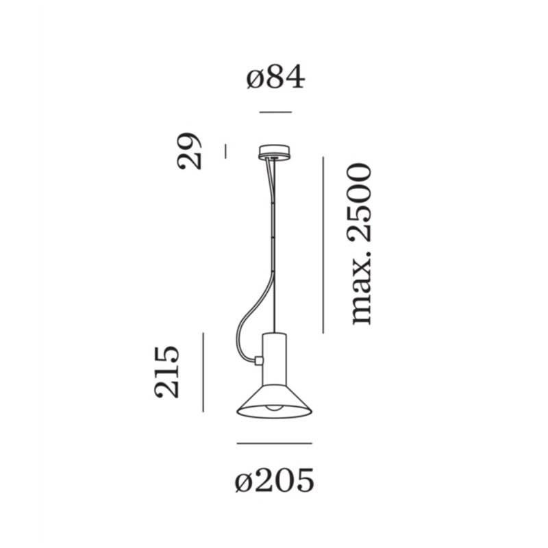 Wever & Ducré Roomor Cable 1.1 E27 Hängelampe
