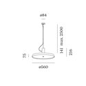 Wever & Ducré Roomor Office Cable 1.0 Suspension lamp