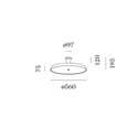 Wever & Ducré Roomor Office Surface 1.0 Ceiling lamp