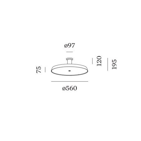 Wever & Ducré Roomor Office Surface 1.0 Ceiling lamp