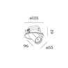 Wever & Ducré Bliek Round 1.0 PAR16 blade springs Einbaustrahler
