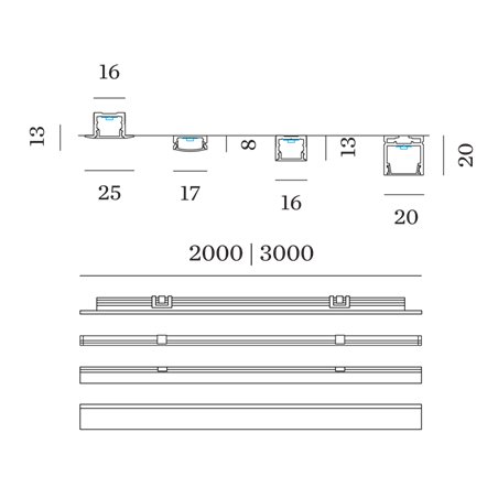 Wever & Ducré Ilane LED COB Strip IP20 3.0M 15W/M 1250 lm/M LED strip