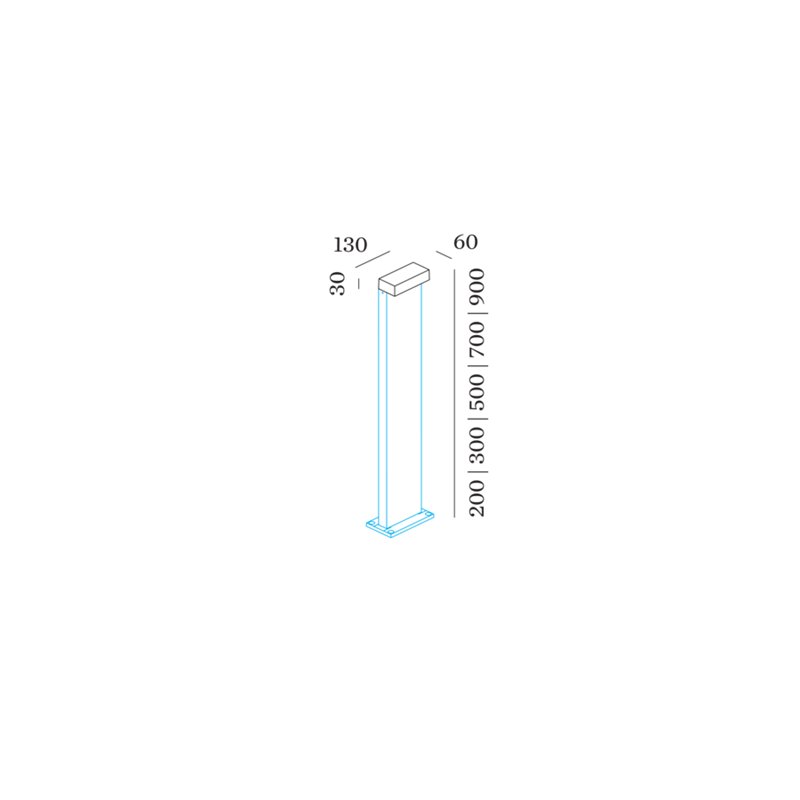 Wever & Ducré Palos Carré 1.0 Pollerleuchte