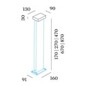 Wever & Ducré Palos Carré 2.0 Garden lamp