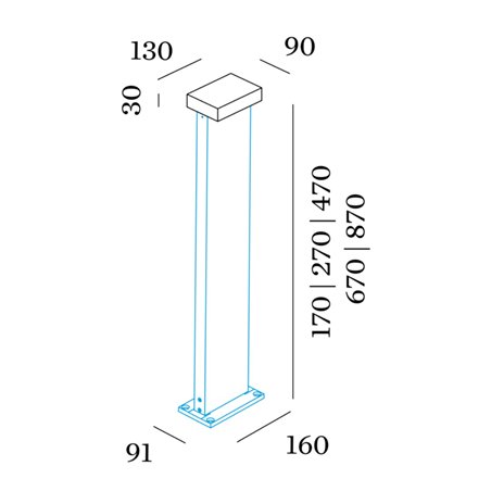 Wever & Ducré Palos Carré 2.0 Garden lamp