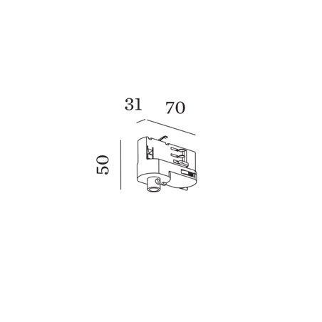 Wever & Ducré Track Adapter 3-Phase Track