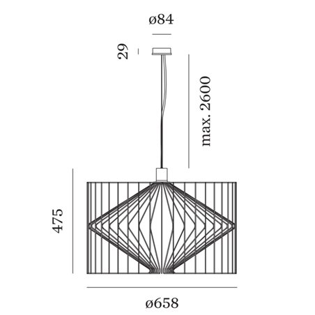 Wever & Ducré Wiro 6.5 Suspension lamp