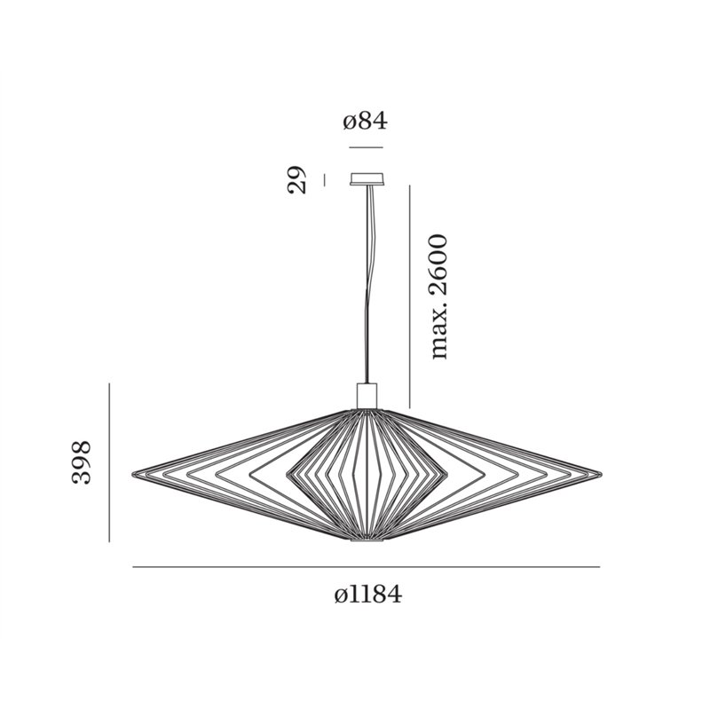 Wever & Ducré Wiro Diamond 3.0 Hängelampe