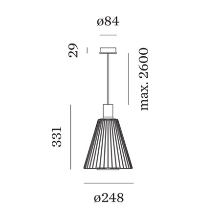 Wever & Ducré Wiro Cone 1.0 Suspension lamp