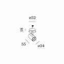 Wever & Ducré Ceno Semi Recessed 1.0 Recessed spot