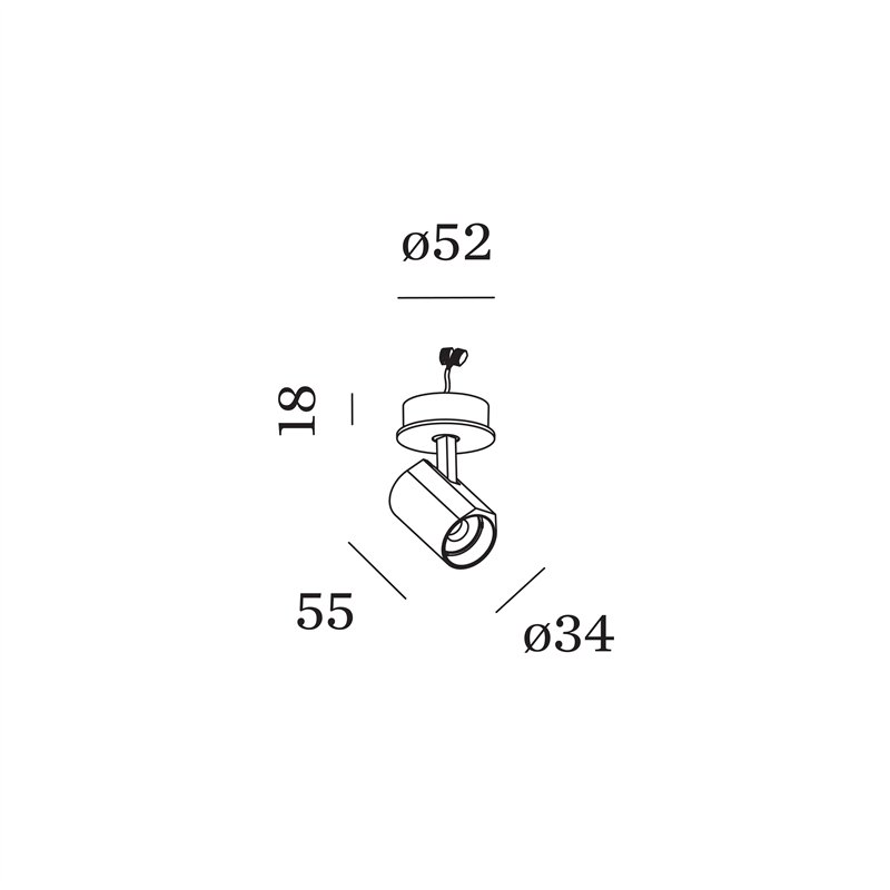 Wever & Ducré Ceno Semi Recessed 1.0 Einbaustrahler
