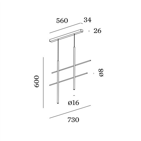 Wever & Ducré Net 2.0 Suspension lamp