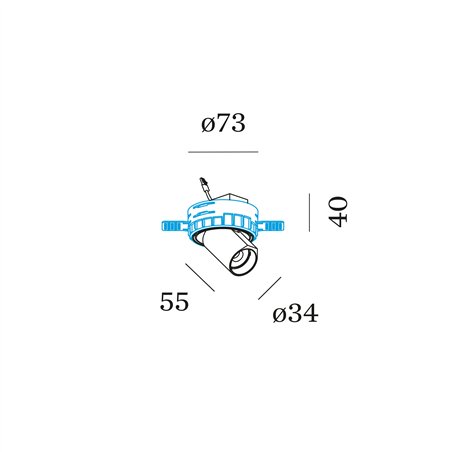 Wever & Ducré Bliek Round Petit Trimless 1.0 Recessed spot
