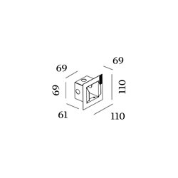 Wever & Ducré Oris / Reto 0.8 Recessed Housing Incl. Plasterkit