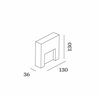 Wever & Ducré Reto Wall Surface Outdoor 1.3 Wandlampe