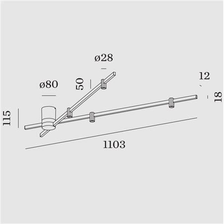 Wever & Ducré Trace Spin 1.0 Ceiling lamp