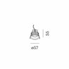 Wever & Ducré Deep Bijou IP65 1.0 Blattfedern Einbaustrahler